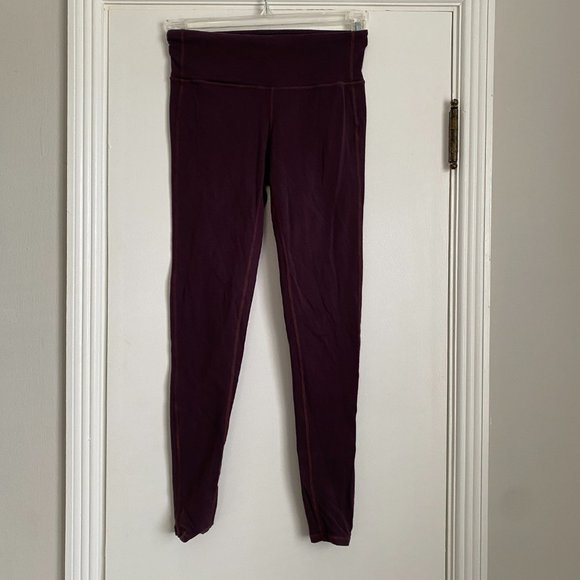Athleta High Rise Chaturanga Tight Purple Legging Yoga Size Small - Picture 3 of 5